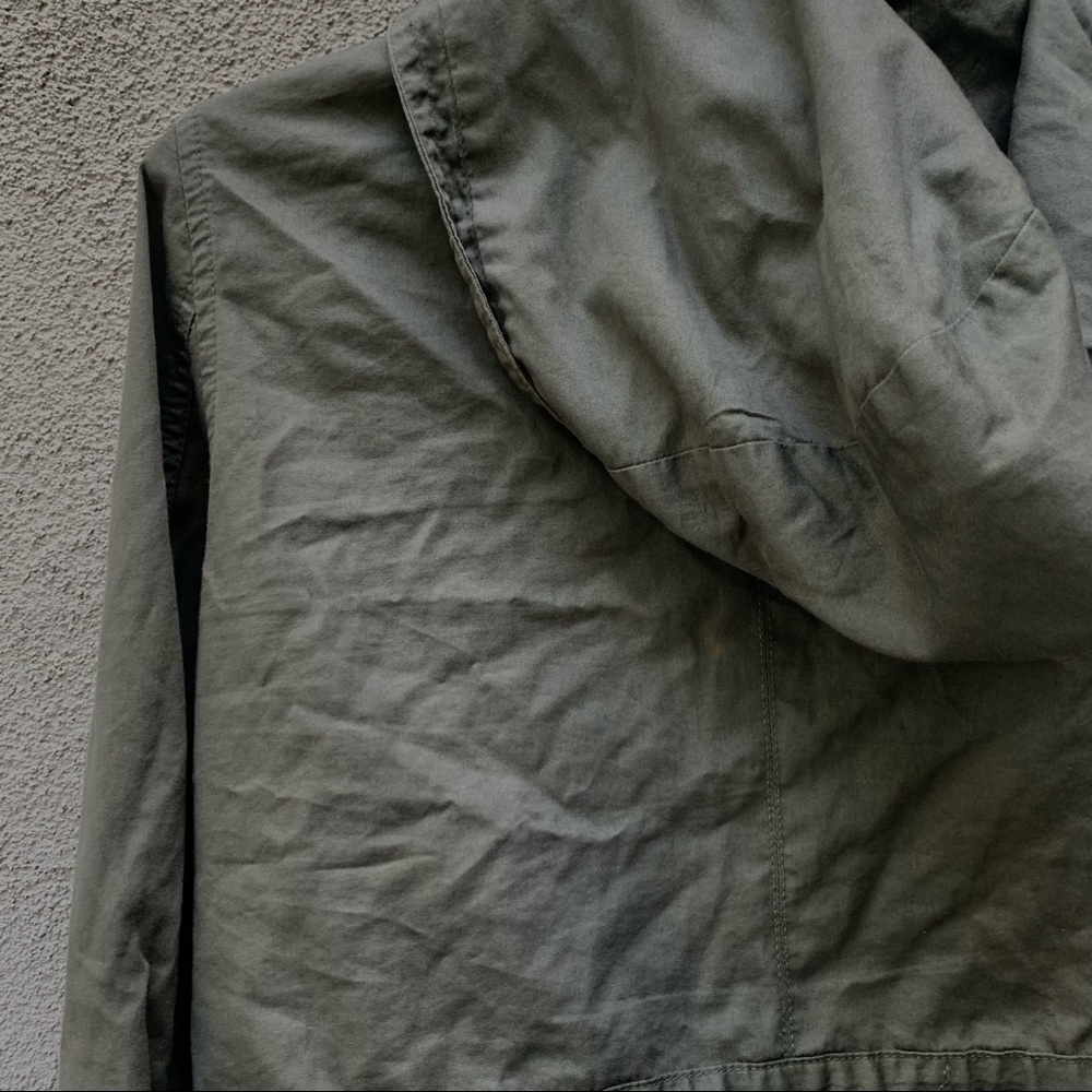 SALE Rubbish Olive Green Jacket w Hoodie Size XL - Picture 8 of 9